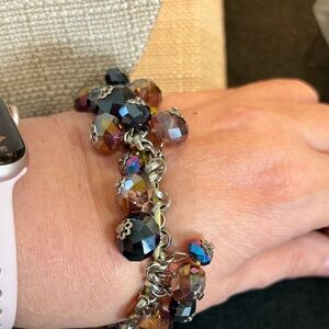 Avenue Black and Brown Beaded Bracelet